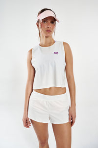 HYPER SPEED CROP TOP WHITE