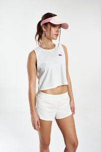 HYPER SPEED CROP TOP WHITE