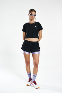 PERFORMANCE CROP TOP BLACK